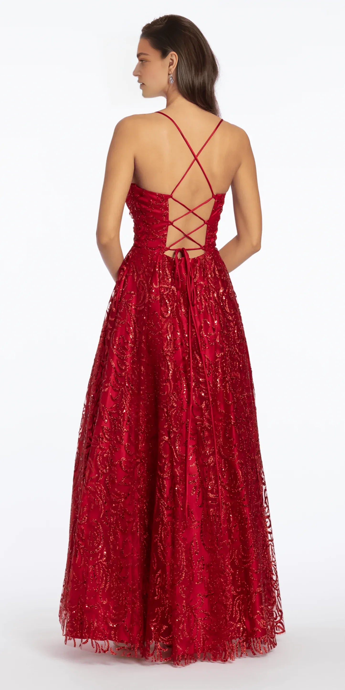 Vestido de Noche Romántico, de Gala, con Mariposas Brillantes, Escote Corazón, Espalda Abierta y Lentejuelas, hasta el Suelo, para Fiesta de Graduación