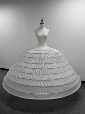 Extra Wide Multi Hoop Petticoat Crinoline for Wedding and Quinceañera Dresses