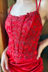 Sequin Lace Mermaid Sweetheart Sleeveless Lace-Up Floor-Length Prom Gown