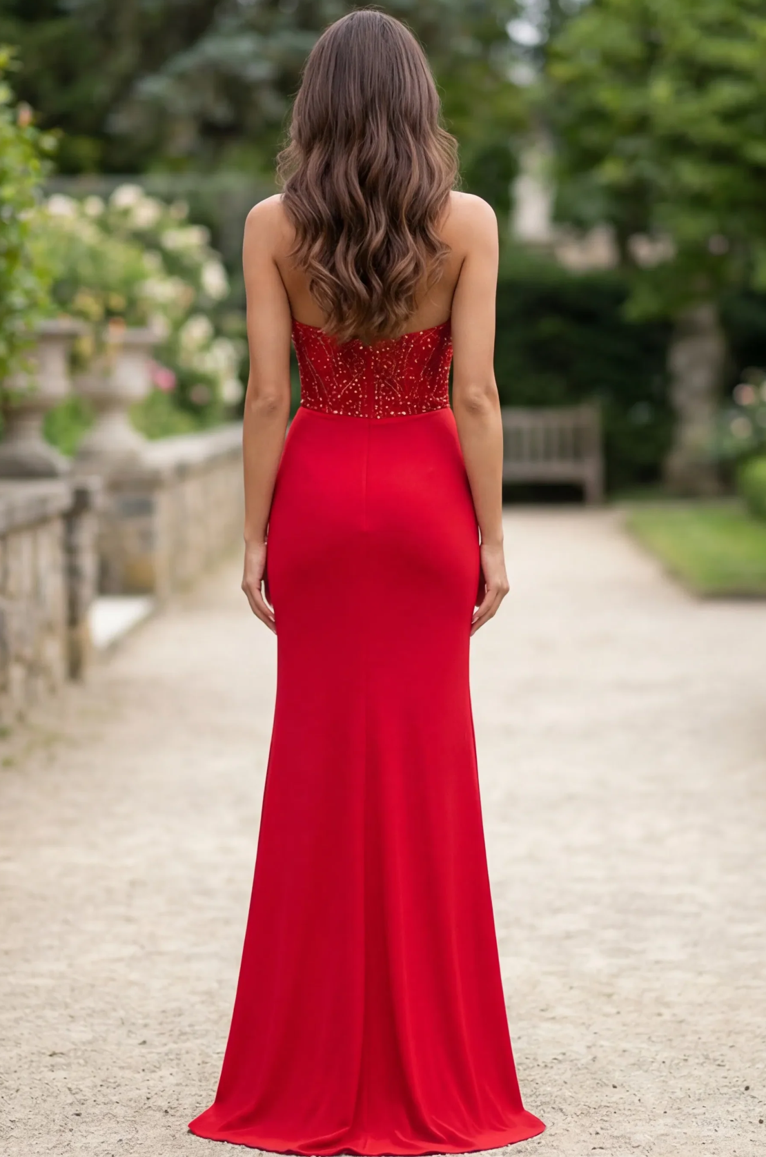 Elegant Mermaid Sweetheart Strapless Zippered Back Court Train Evening Gown