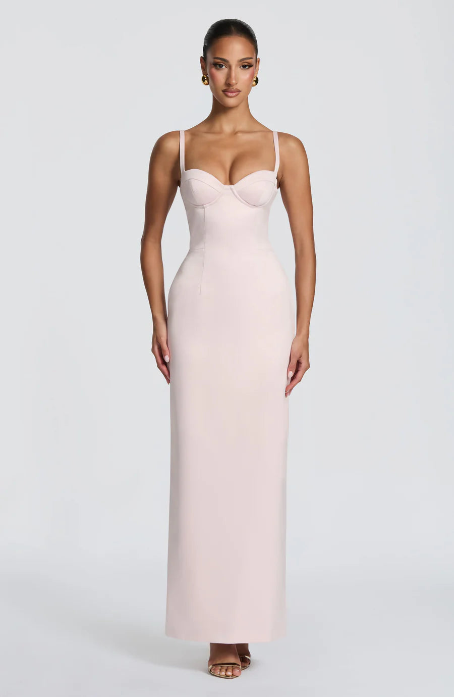 Sleek Sheath Sweetheart Sleeveless Crepe Lace Up Back Formal Evening Dress