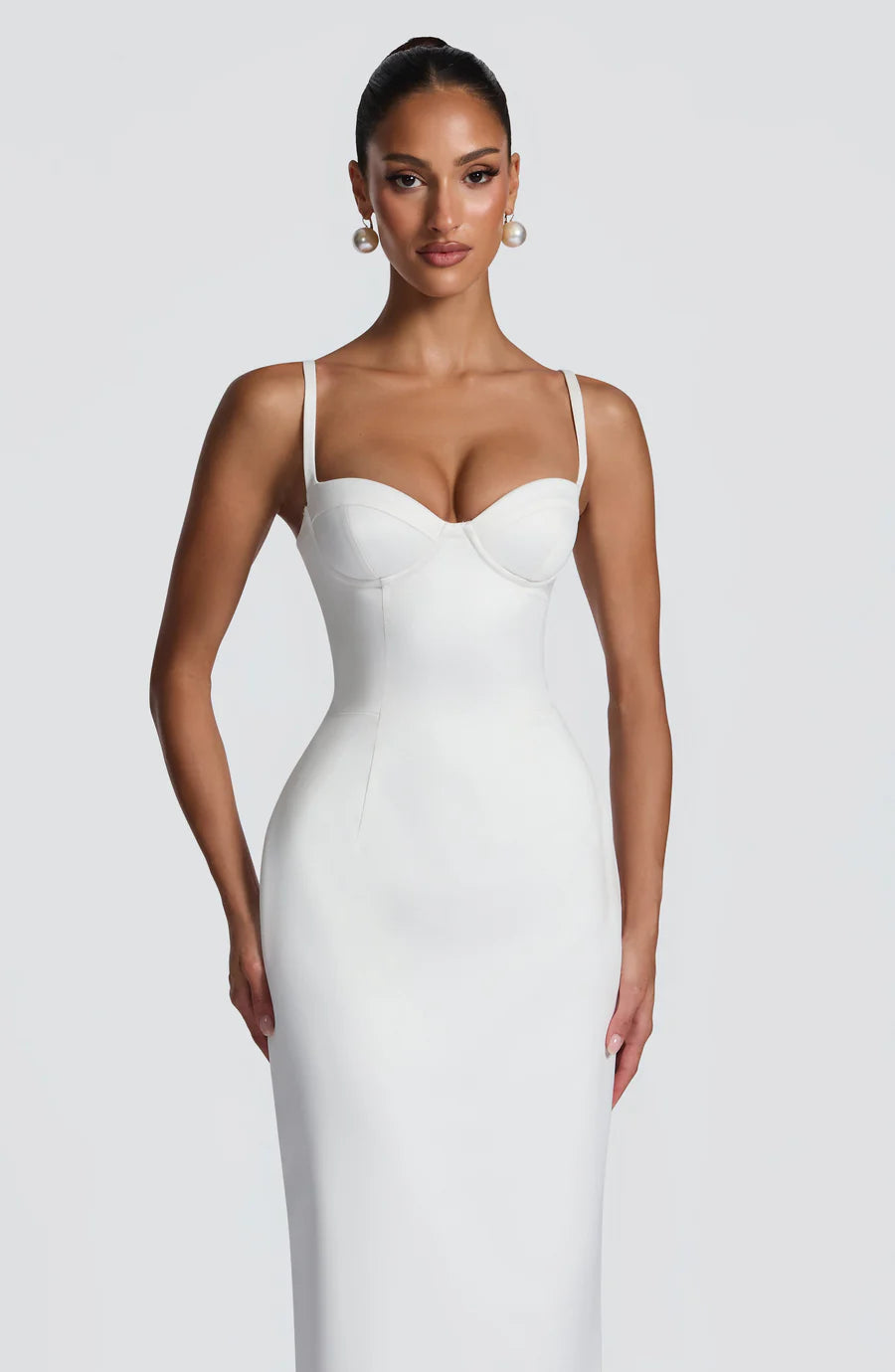Sleek Sheath Sweetheart Sleeveless Crepe Lace Up Back Formal Evening Dress
