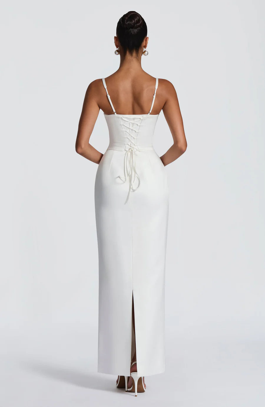 Sleek Sheath Sweetheart Sleeveless Crepe Lace Up Back Formal Evening Dress