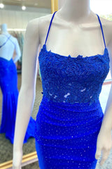 Glamorous Emerald Green Sequin Mermaid Backless Prom Gown