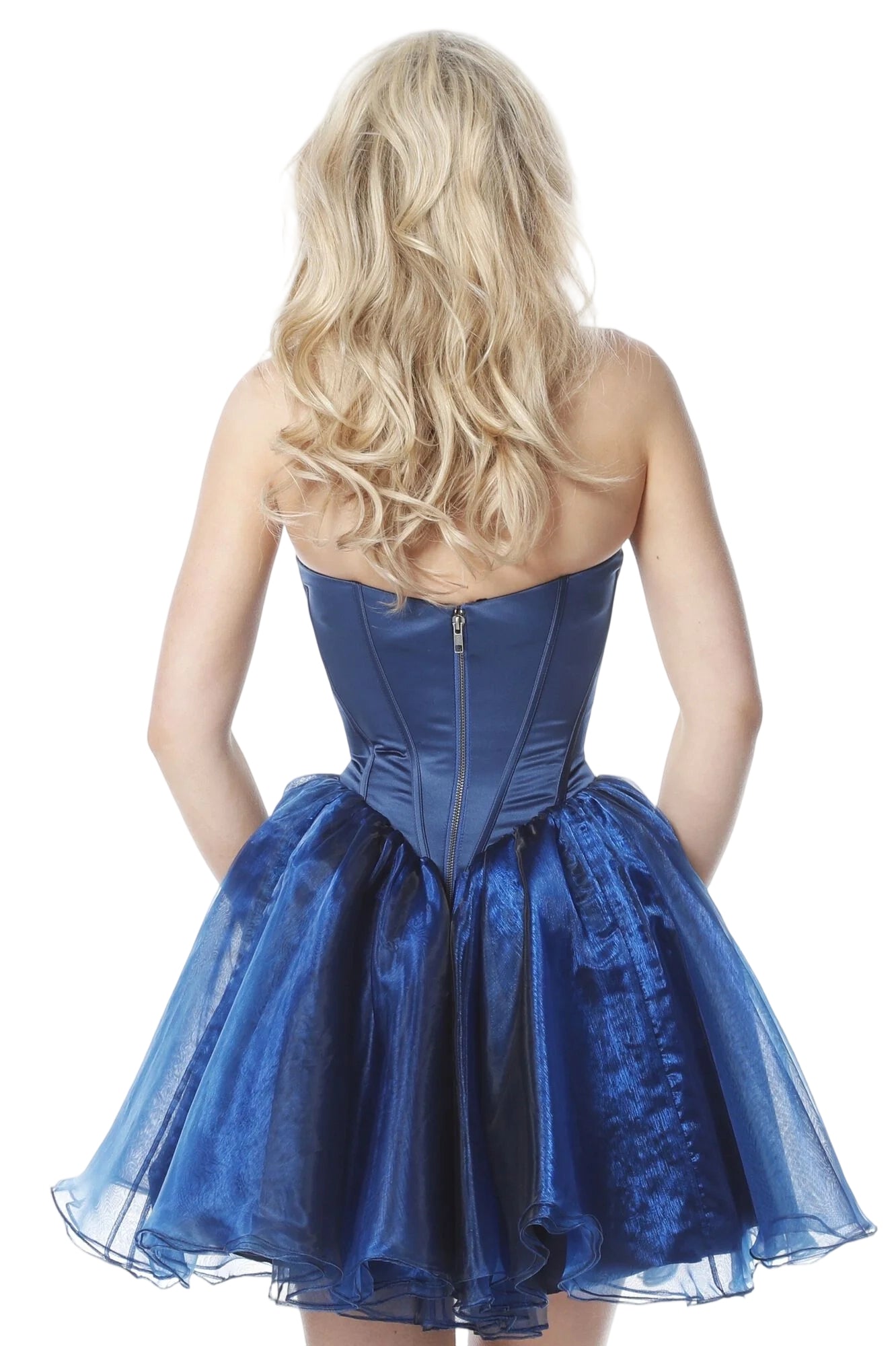 Vestido de Fiesta Mini Ajustado con Fruncido y Tirantes de Espagueti con Escote Pronunciado para Fiesta de Bienvenida