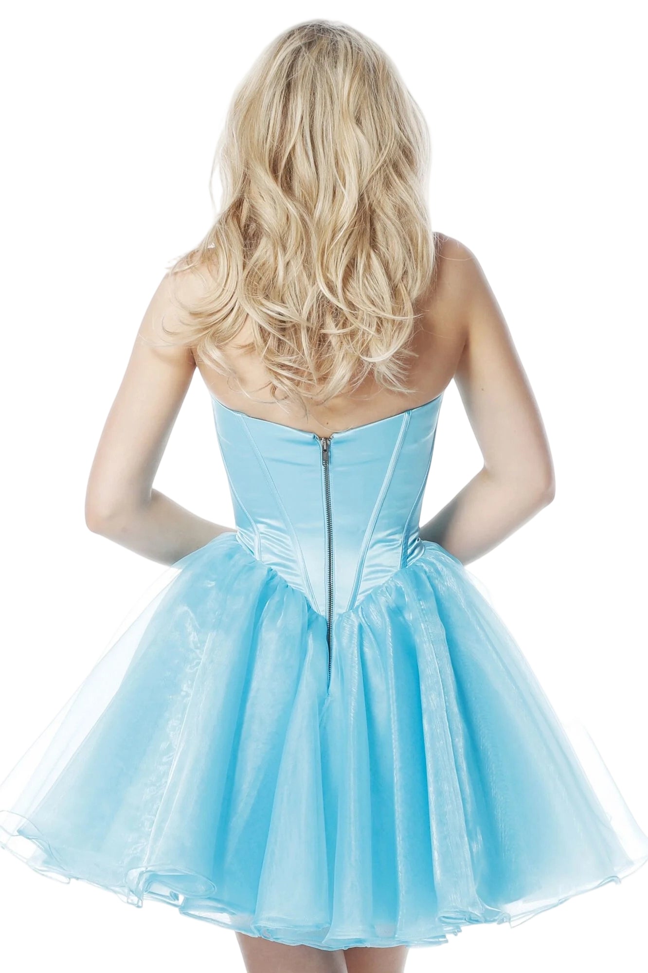 Vestido de Fiesta Mini Ajustado con Fruncido y Tirantes de Espagueti con Escote Pronunciado para Fiesta de Bienvenida