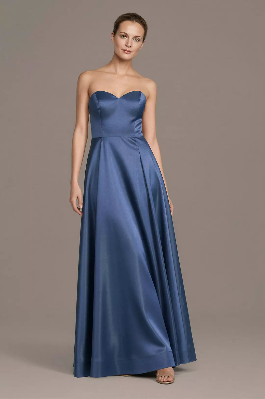 Sweetheart Neck Sequin Satin Gown With Embroidered Jacket Mother of the Bride Dress