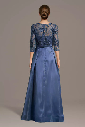 Sweetheart Neck Sequin Satin Gown With Embroidered Jacket Mother of the Bride Dress