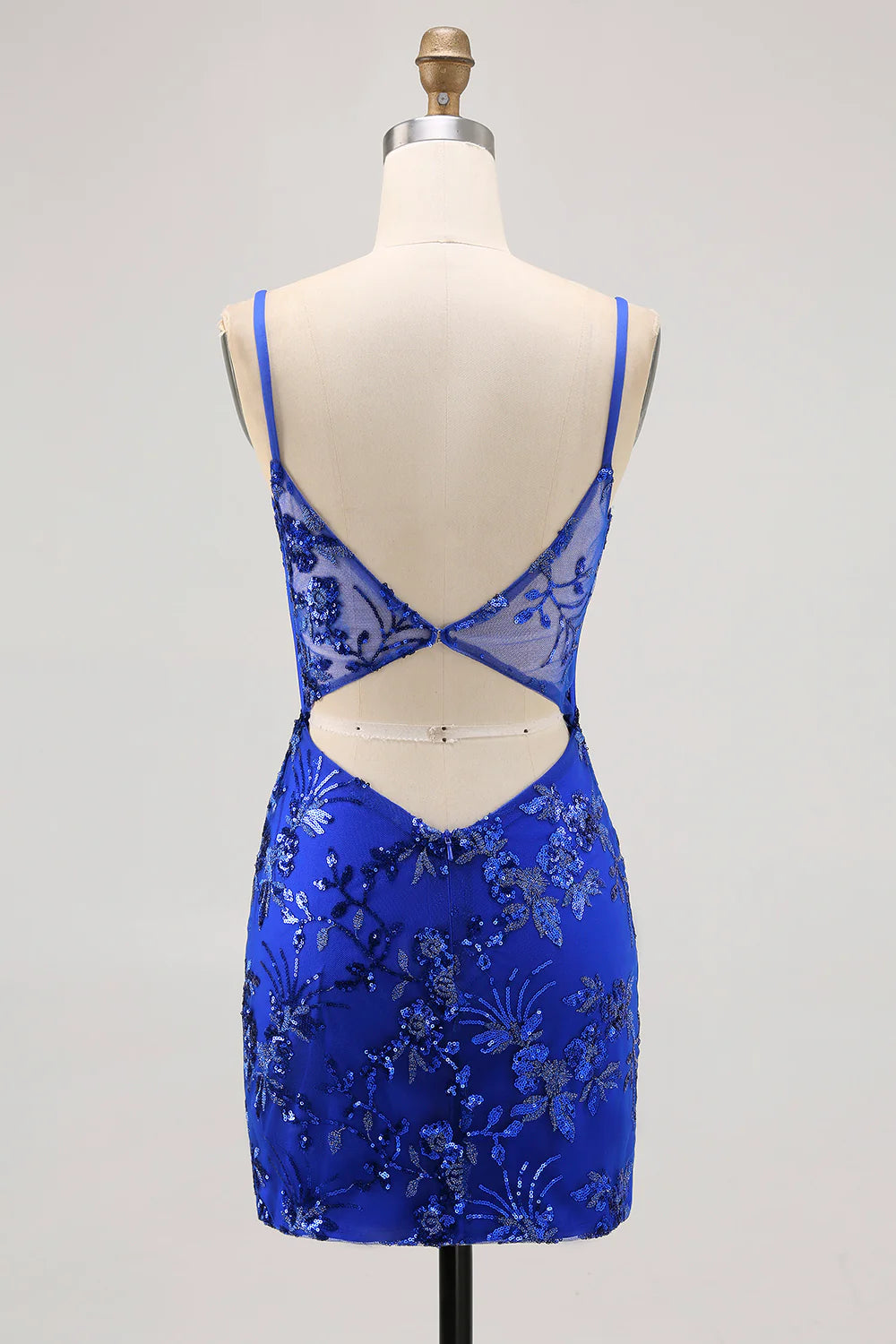 Sweetheart Spaghetti Strap Sequin Short Corset Homecoming Dress