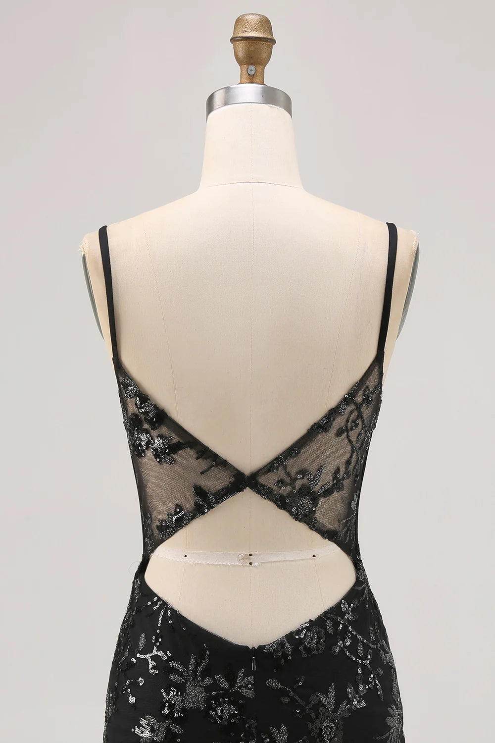 Sweetheart Spaghetti Strap Sequin Short Corset Homecoming Dress
