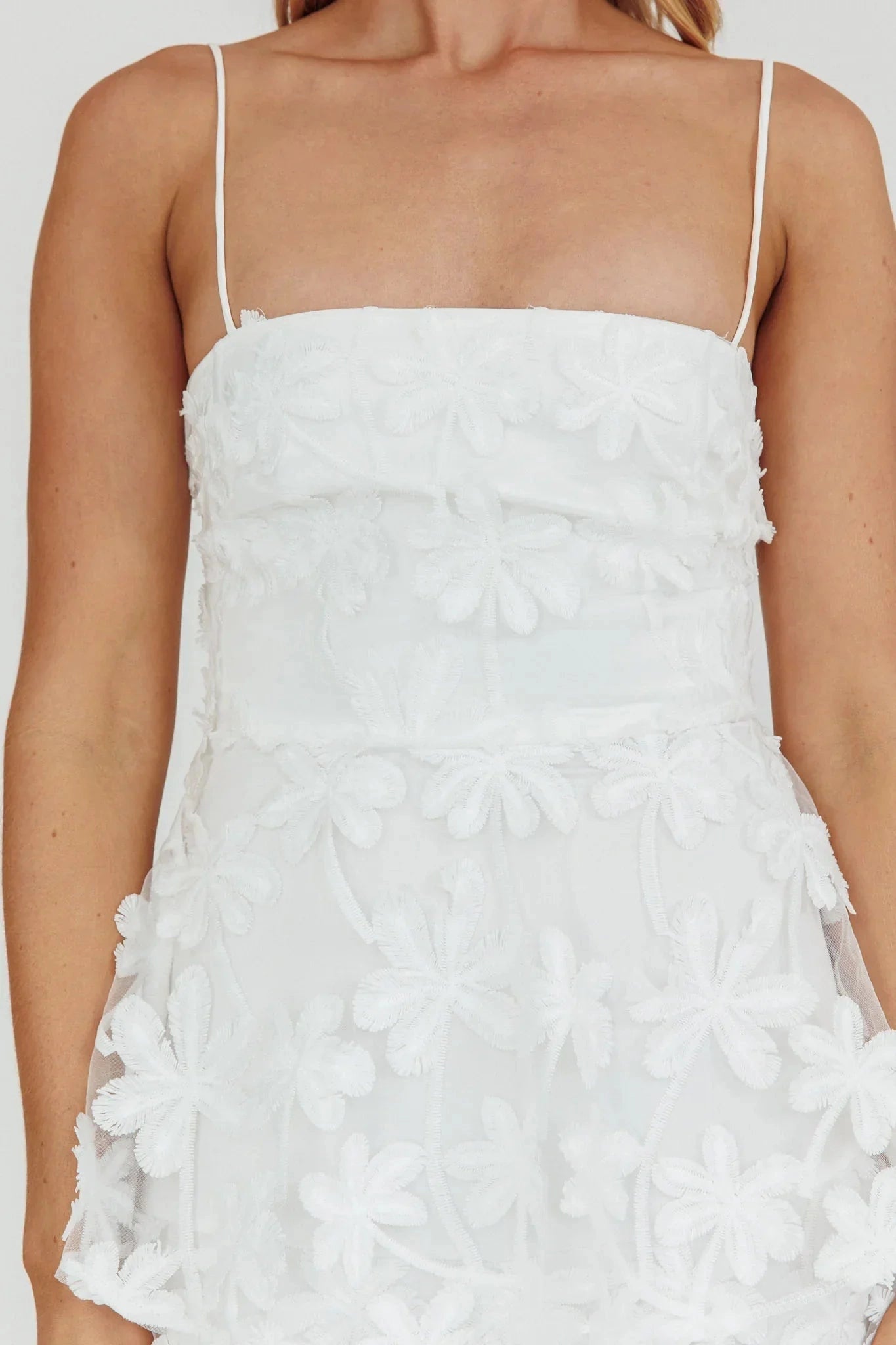 Romantic A-Line Square Neck Sleeveless Classic Back Maxi Wedding Guest Dress