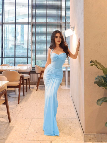 Radiant Sheath Sweetheart Strapless Low Back Floor-Length Prom Dress